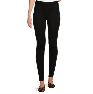 Hue classic ponte leggings, black, new